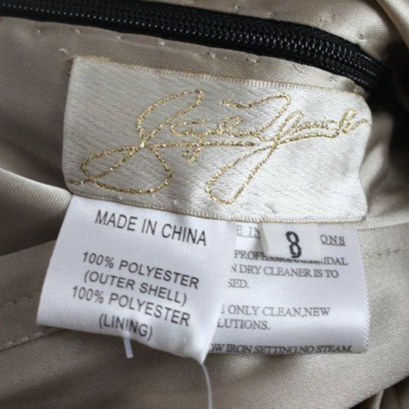 JOHN MEDEIROS Black Strapless Evening Formal Gown Size 8 - Picture 6 of 6